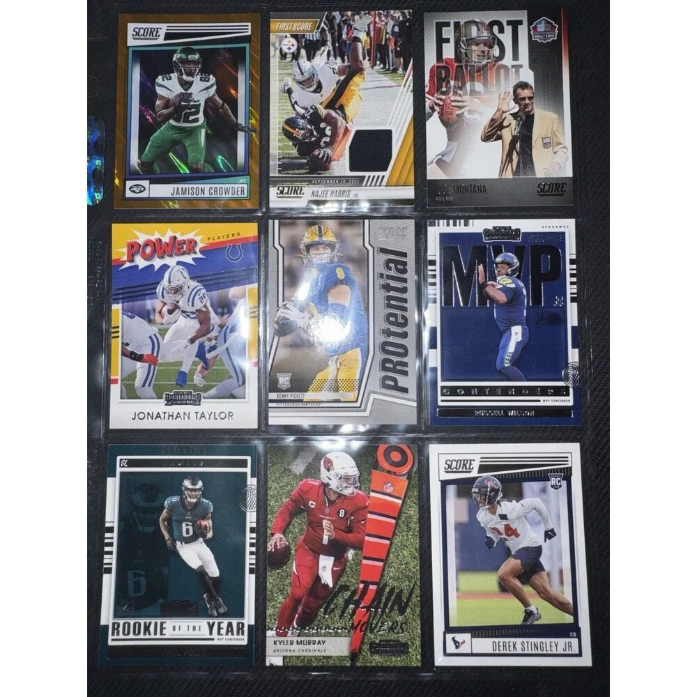 Football cards 162 Banger lot! Holos, auto, numbered, patch, rookie etc….